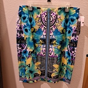 Floral Stretch Skirt